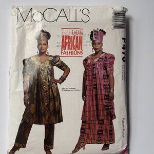 McCall's African Fashions Tunic, Skirt & Pants Uncut Pattern P470